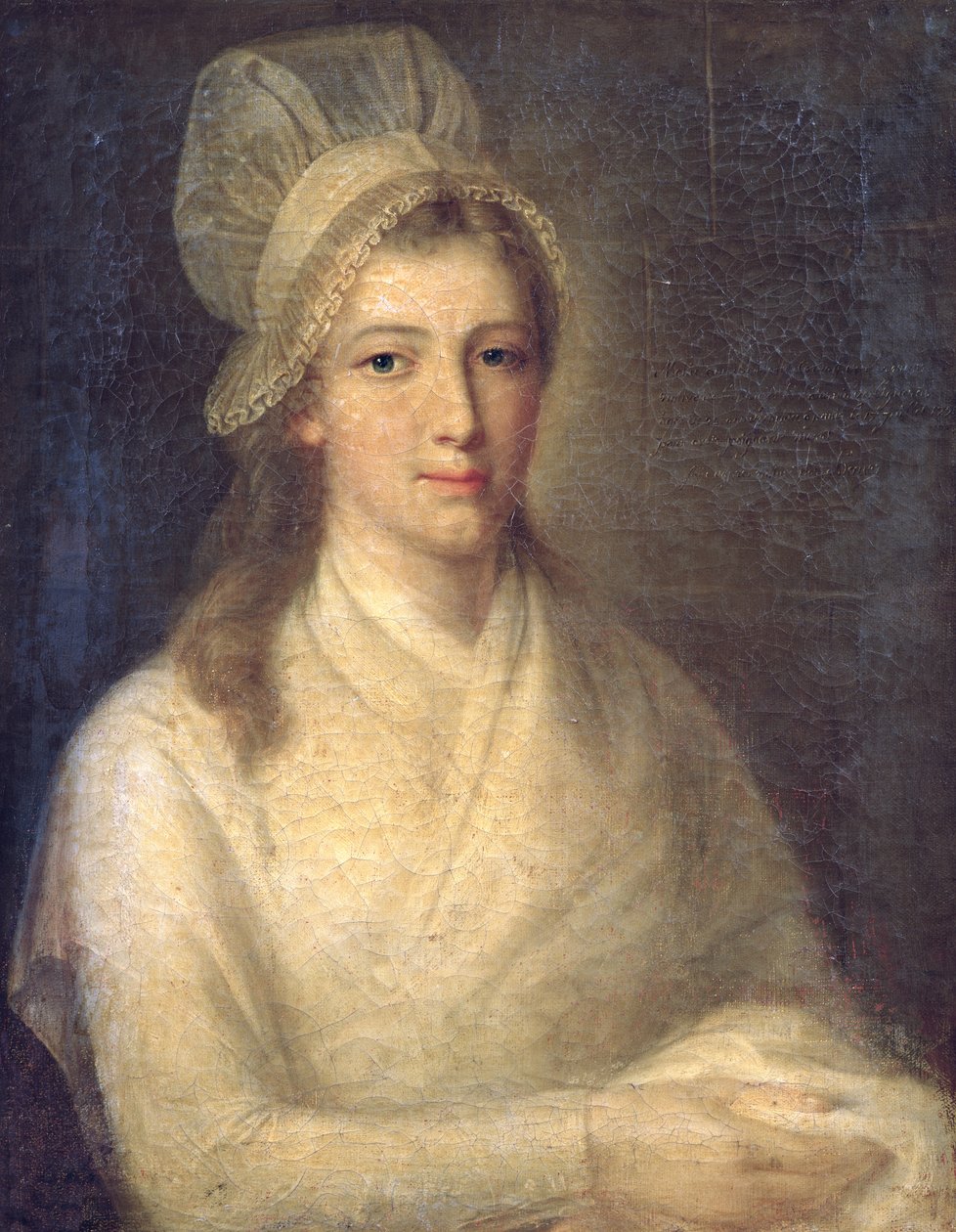 Charlotte Corday (1768-93) (óleo sobre tela) de Jean Jacques Hauer