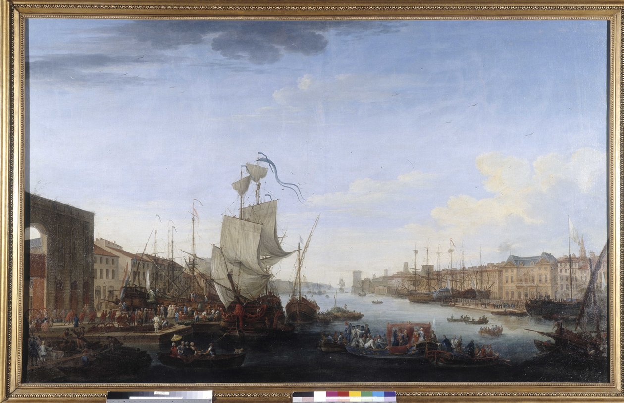 Boarding of the Marechal de Richelieu expedition to Menorca de Jean Joseph Kapeller