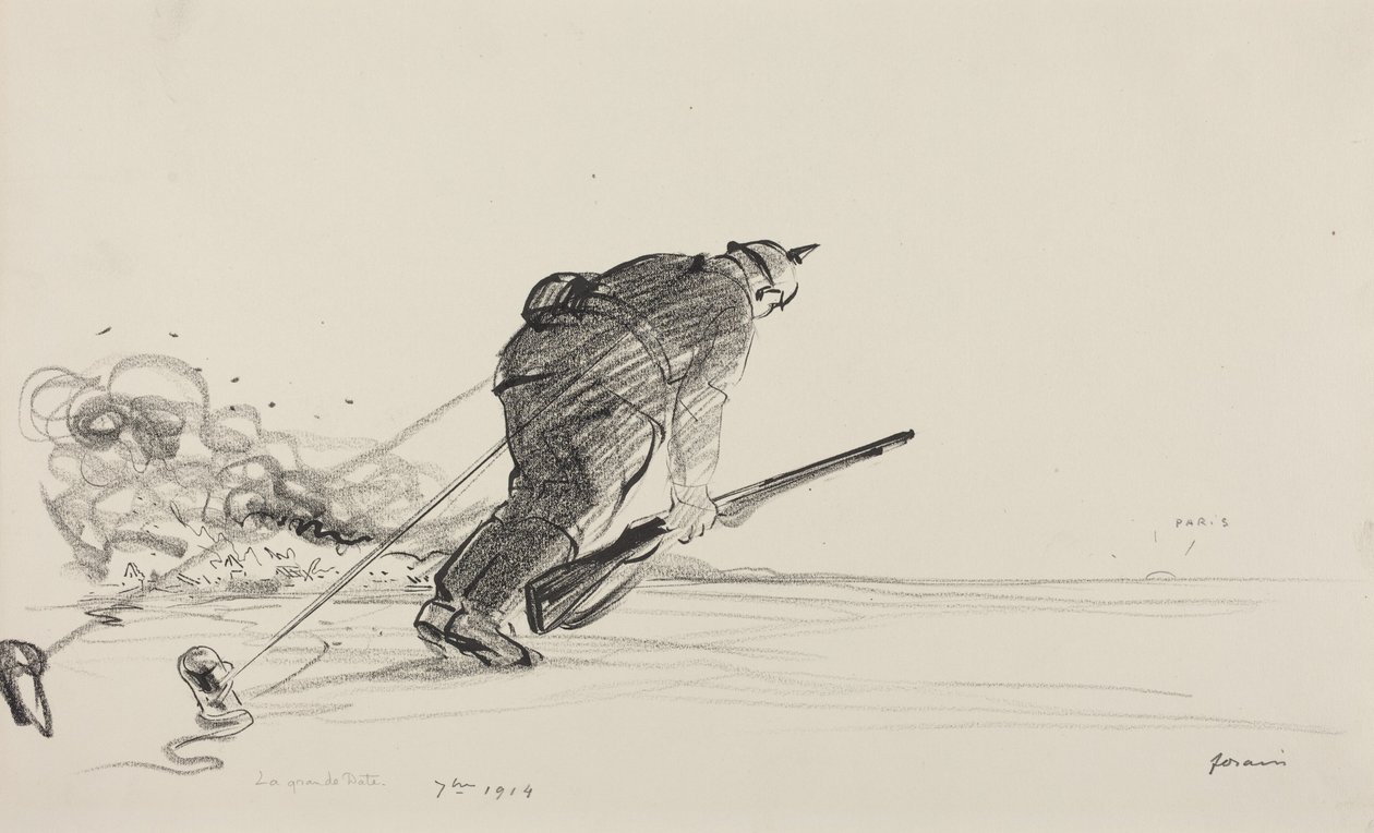 7me 1914, c.1914-1919 (desenho a tinta) de Jean-Louis & Caran D
