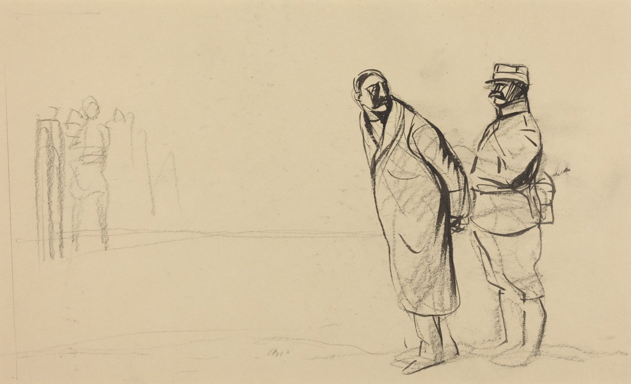 Na frente de Vincennes. Bolo pacha, c.1914-1919 (tinta sobre papel) de Jean-Louis & Caran D