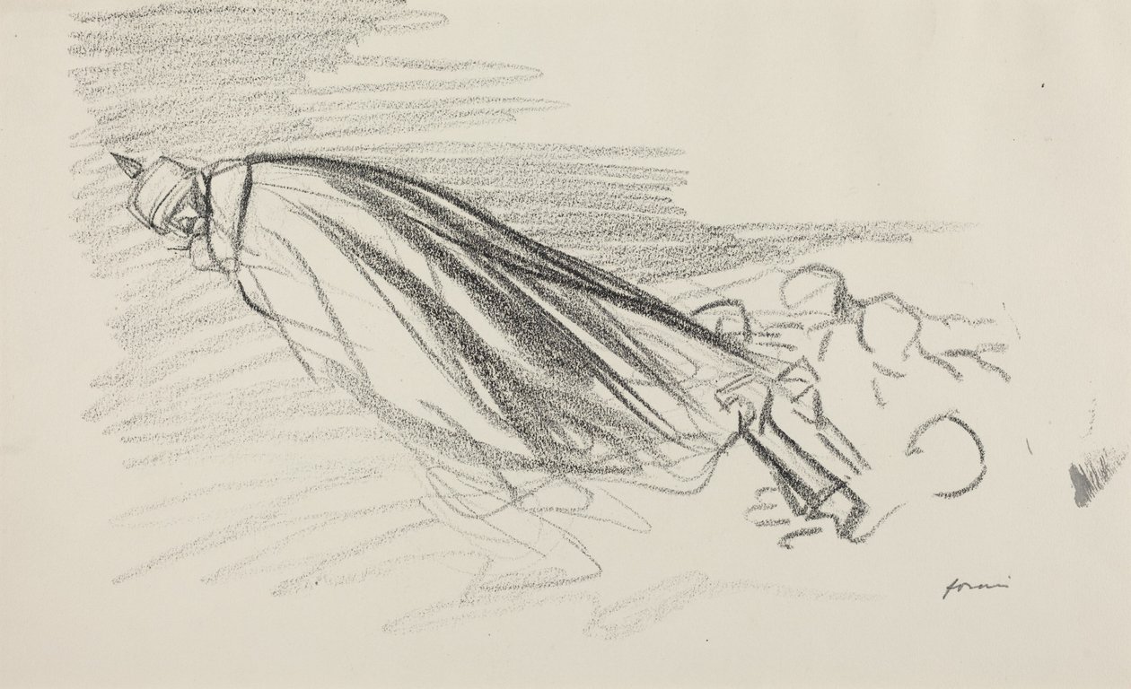 Os da primeira hora. Senhor, onde estamos com a guerra fresca e alegre, c.1914-1919 (lápis sobre papel) de Jean-Louis & Caran D