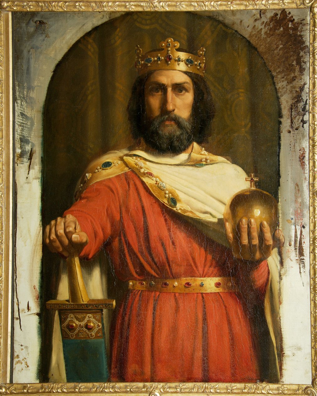 Carlos, o Grande, Rei dos Francos de Jean Louis Ernest Meissonier