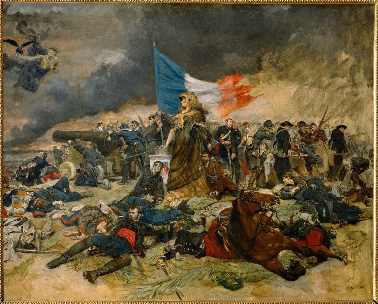 O cerco de Paris (pintura sobre tela) de Jean-Louis Ernest Meissonier