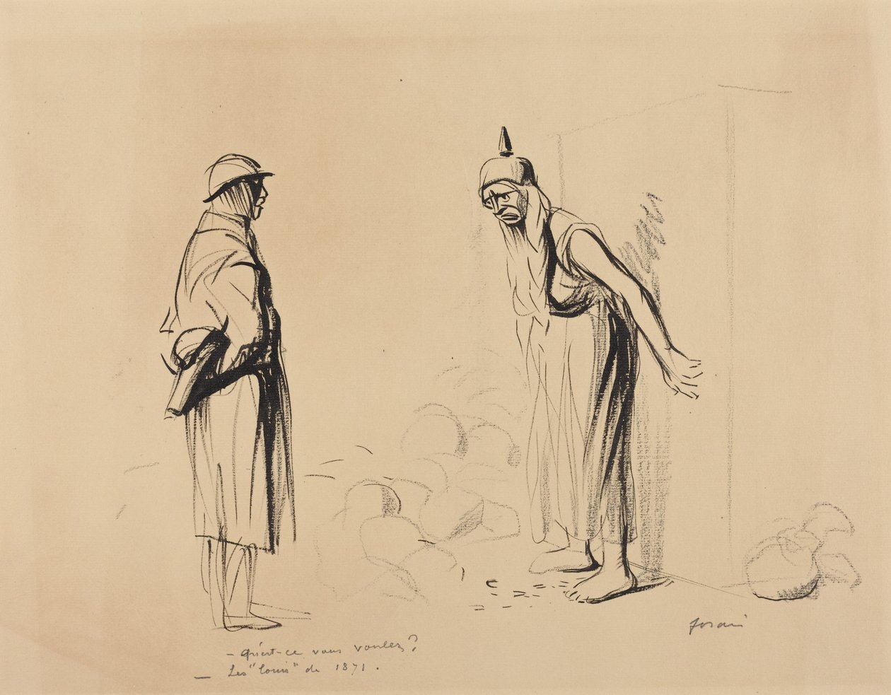 «O que deseja?» - «Os “louis” de 1871» de Jean-Louis Forain