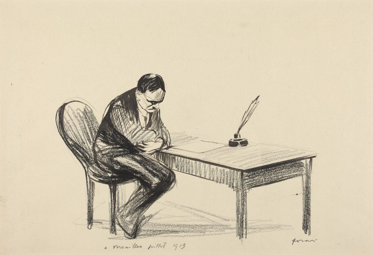 Em Versalhes, julho de 1919 de Jean-Louis Forain