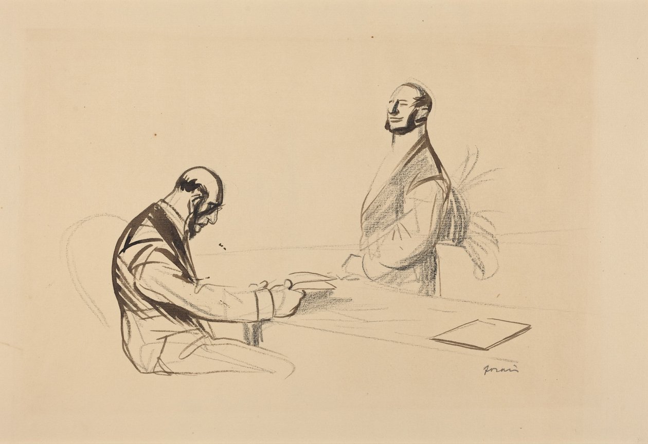 Na conferência (At the Conference) de Jean-Louis Forain