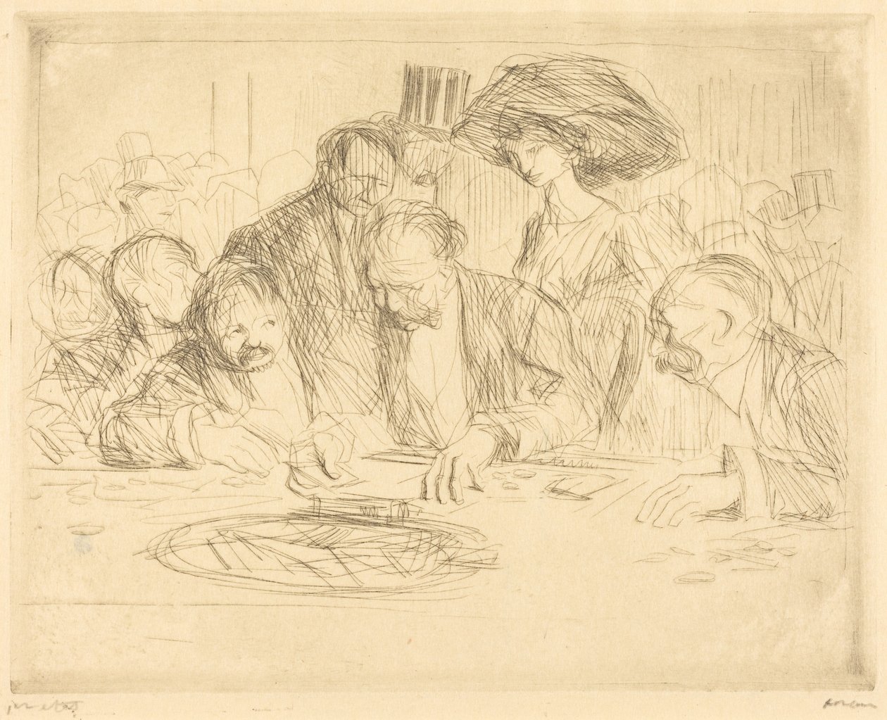 À mesa de jogo (segunda prancha) de Jean-Louis Forain