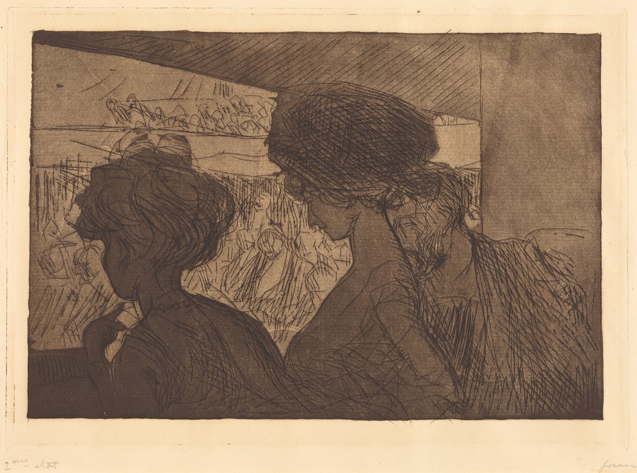 Banheira no teatro (Lower Box at the Theater) de Jean-Louis Forain