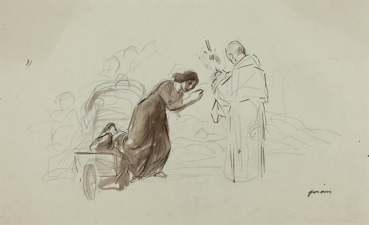 Bênção em Lourdes de Jean-Louis Forain