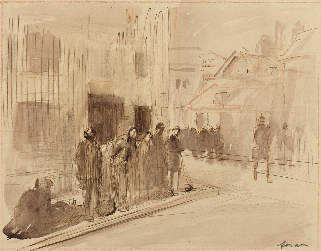 Em escravatura de Jean-Louis Forain