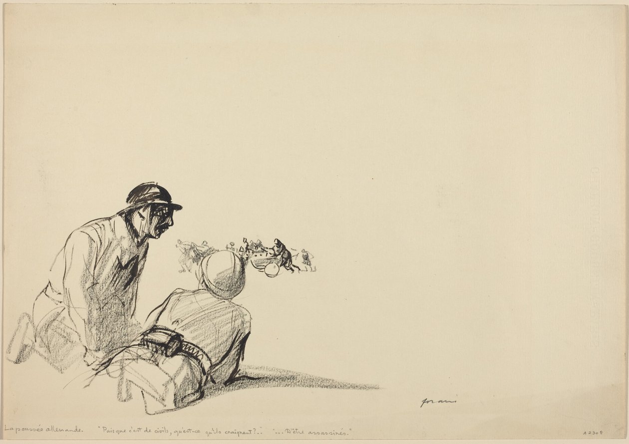 Avanço alemão de Jean-Louis Forain