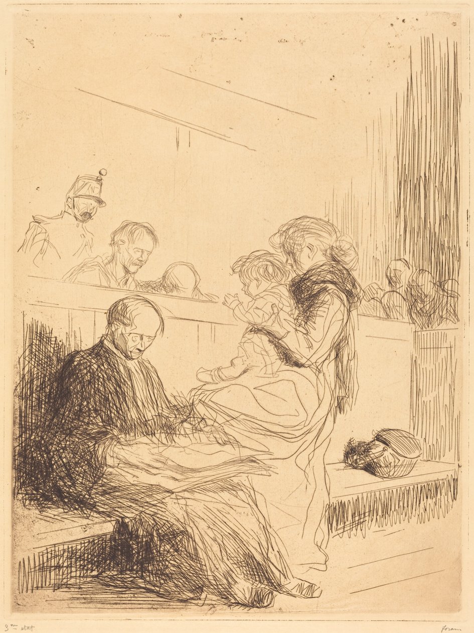O arguido e a criança de Jean-Louis Forain