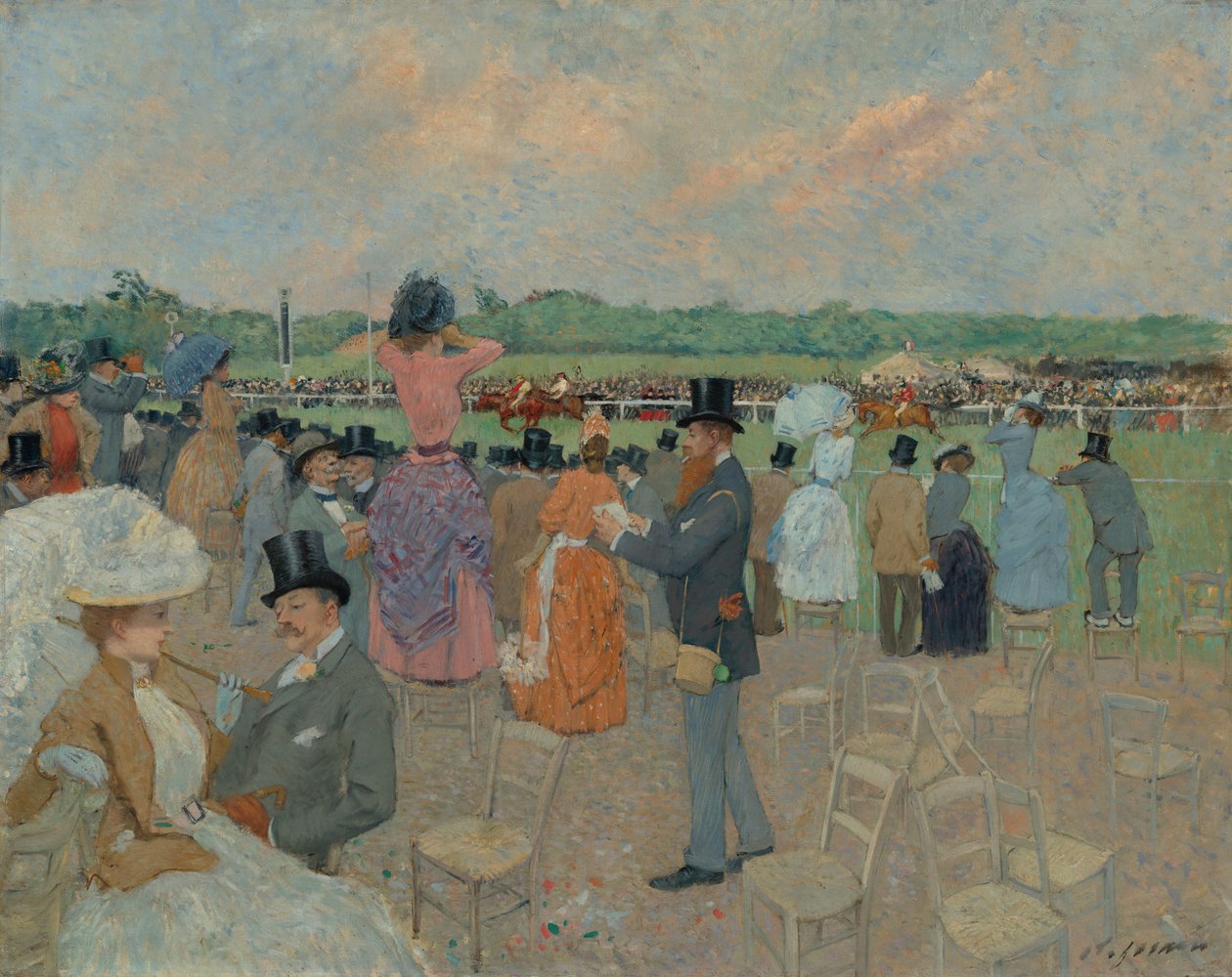 As corridas em Longchamp de Jean-Louis Forain