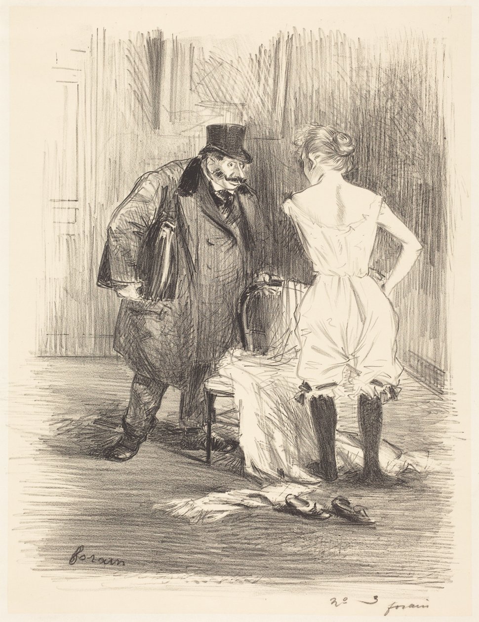 Uma apreensão (A Seizure) de Jean-Louis Forain