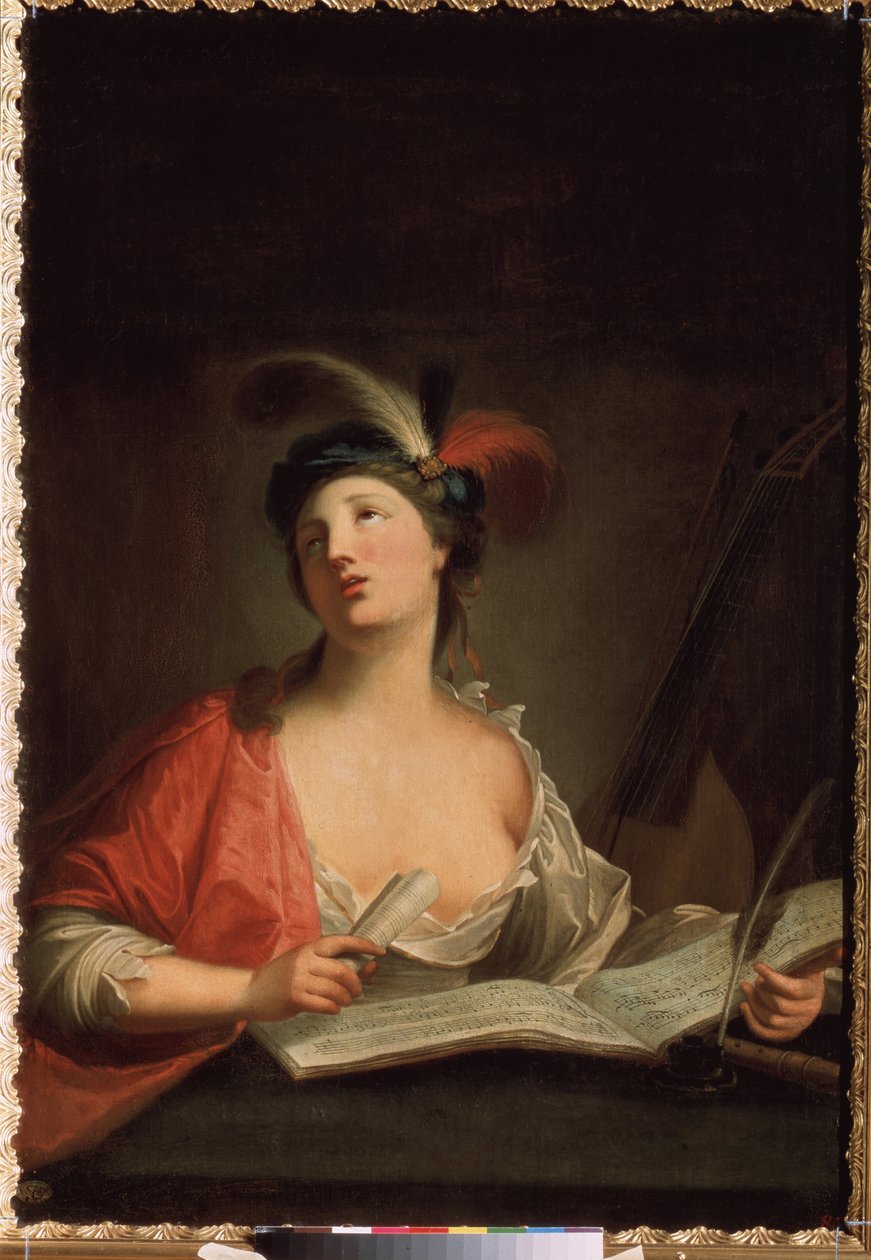 Alegoria da Música. Pintura de Jean Marc Nattier (Jean-Marc Nattier de Jean Marc Nattier