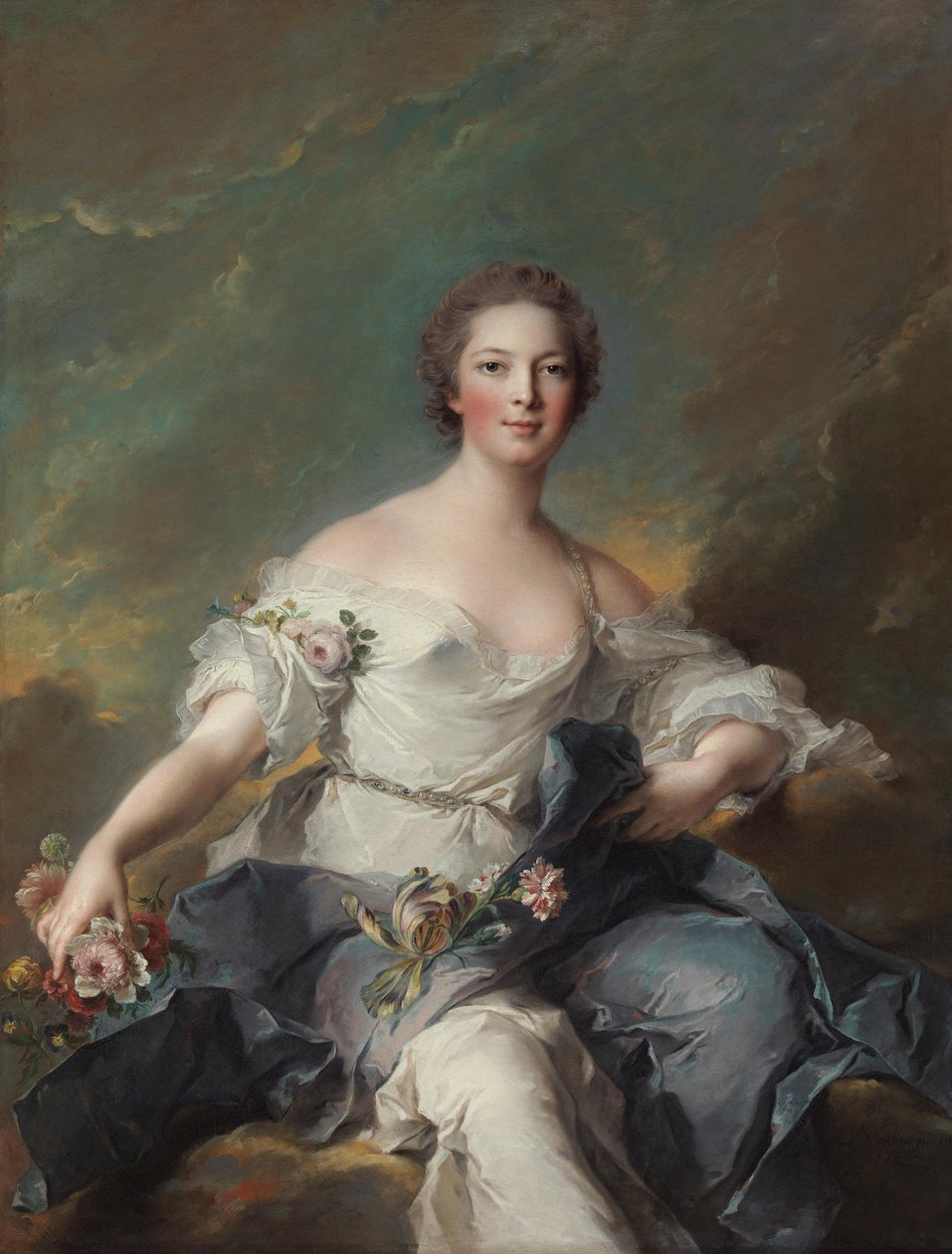 A marquesa de Baglion como Flora de Jean-Marc Nattier