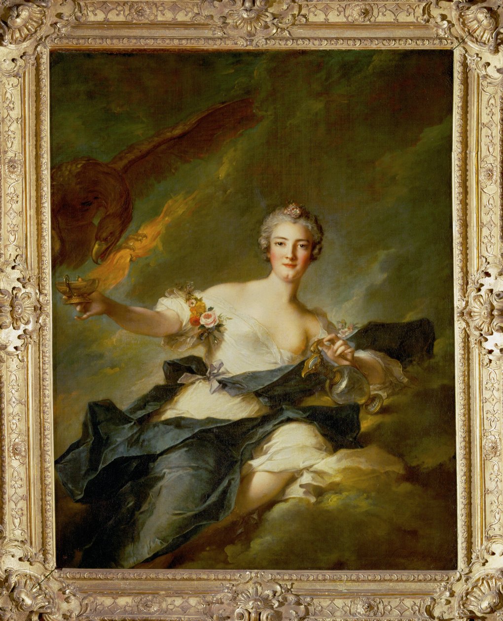 La duchess de Chaulnes represente en Hebe - a duquesa de Chaulnes como Hebe ... de Jean-Marc Nattier