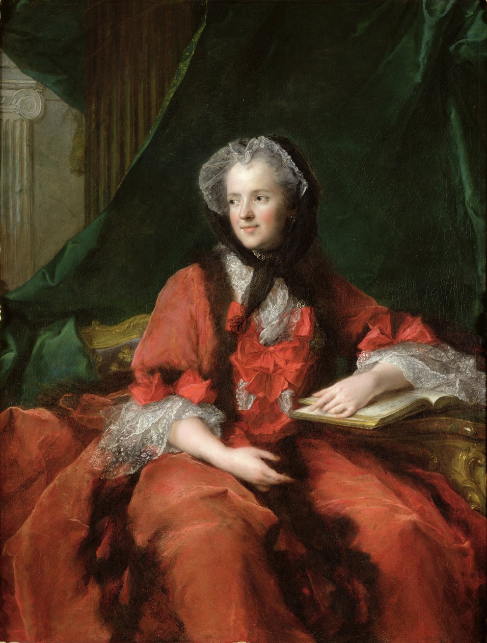 Retrato de Madame Maria Leszczynska (1703-68) 1748 (óleo sobre tela) de Jean Marc Nattier
