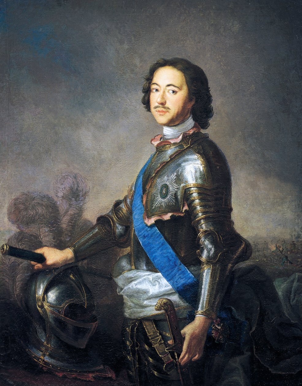 Retrato de Pedro I conhecido como Pedro o Grande (Moscovo de Jean Marc Nattier