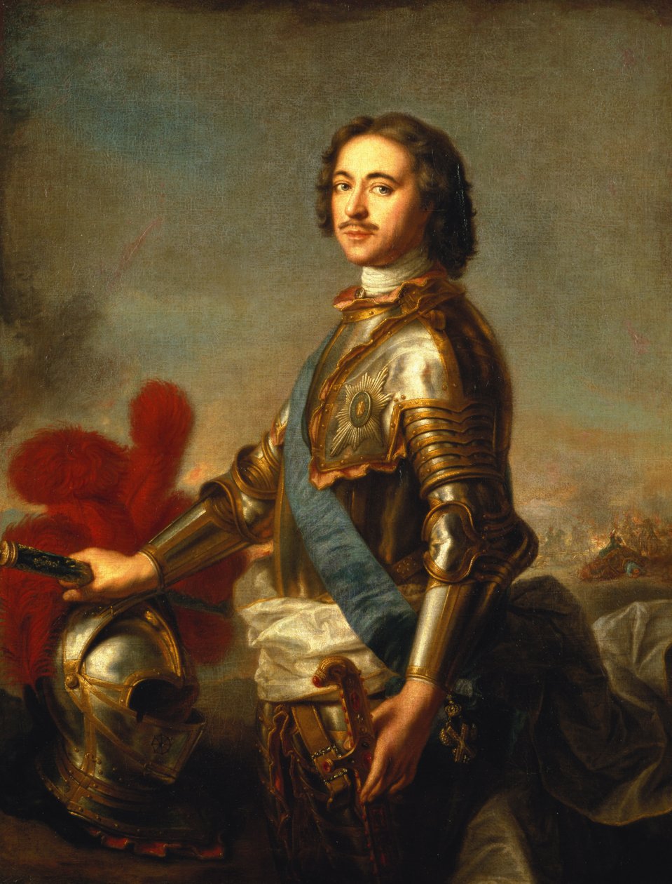 Retrato de Pedro I ou Pedro o Grande de Jean Marc Nattier