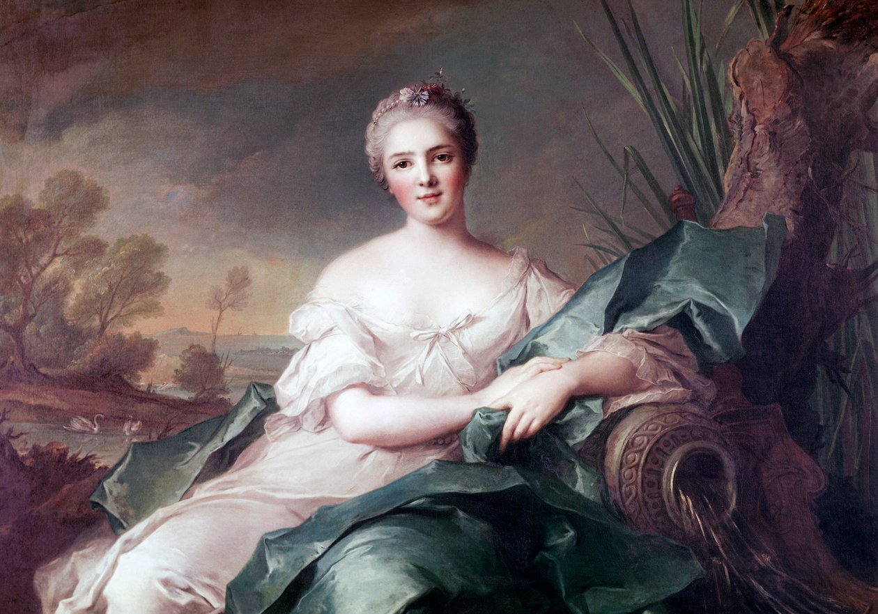 Retrato da Princesa Victoire de França, de Jean-Marc Nattier, óleo sobre tela de Jean Marc Nattier