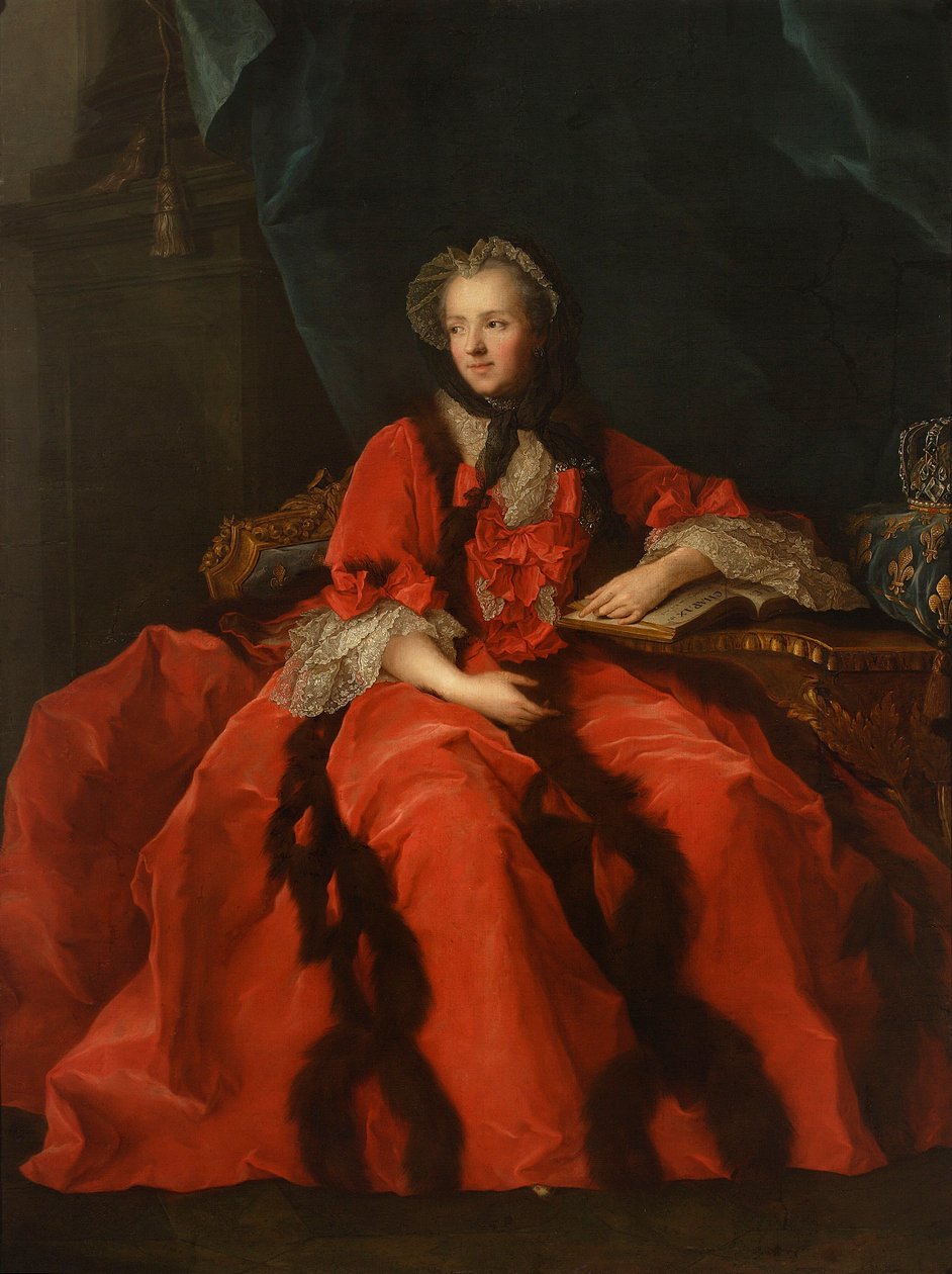 Retrato da rainha Maria Leszczyńska de Jean-Marc Nattier