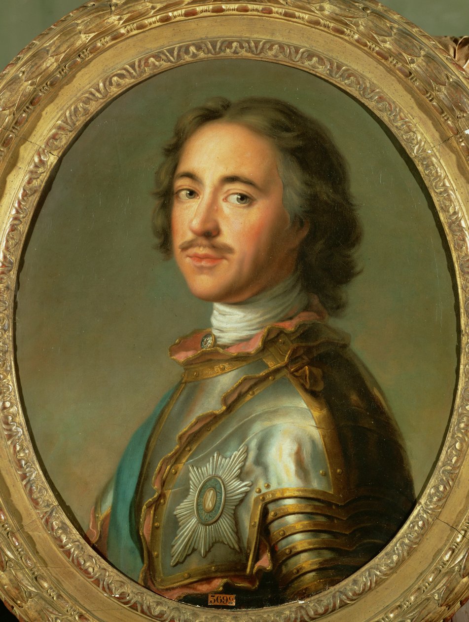 Czar Pedro, o Grande (pintura sobre tela) de Jean-Marc Nattier