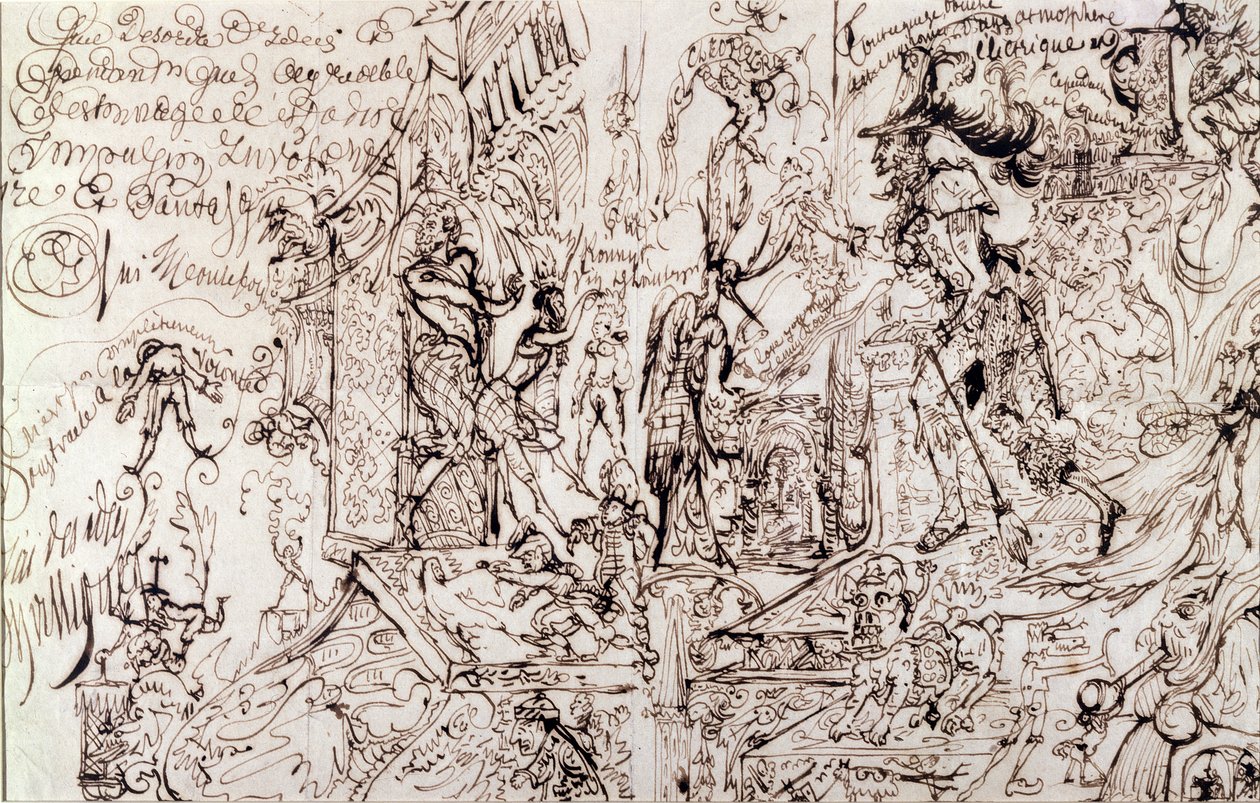 Desenho produzido sob a influência de haxixe de Jean Martin Charcot