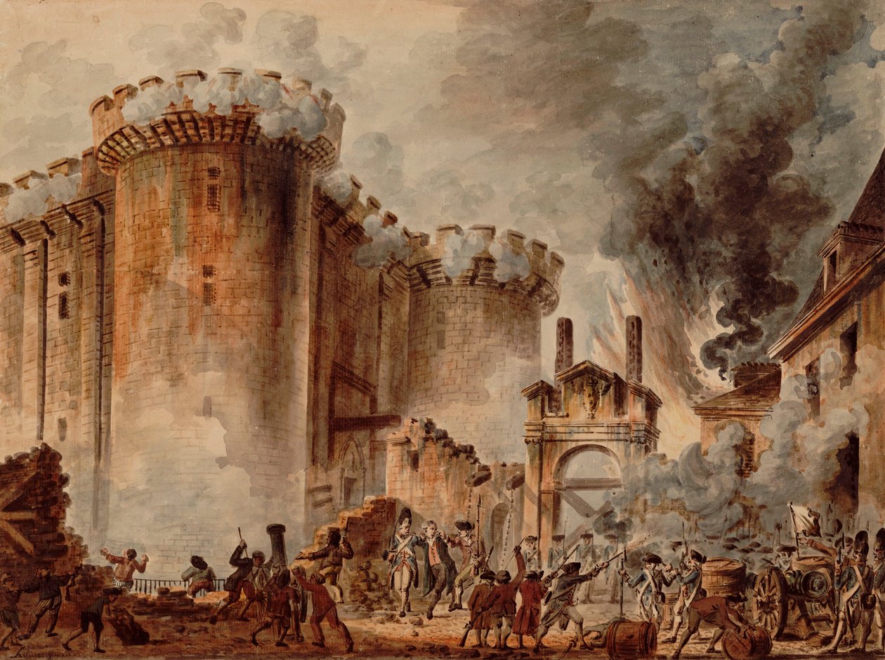 Ataque da Bastilha de Jean Pierre Houel