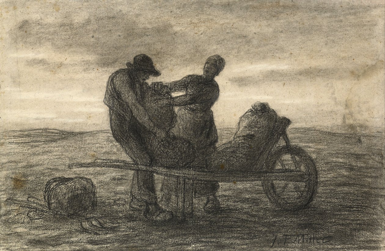 A Colheita De Batata de Jean Francois Millet
