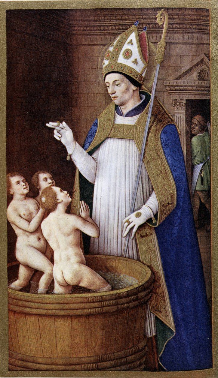 São Nicolau depois de Jean Bourdichon de Jean (after) Bourdichon