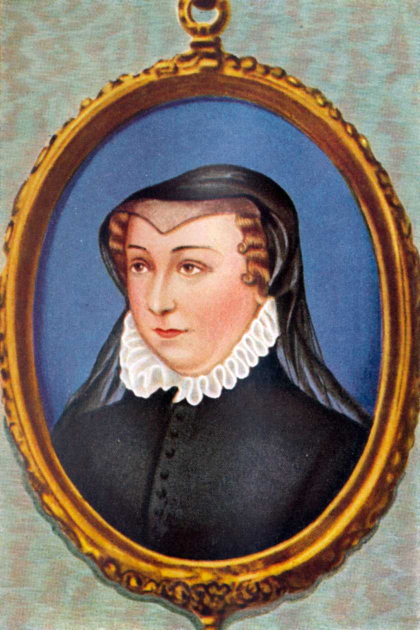 Retrato de Catherine de &39;Medici de Jean (after) Clouet
