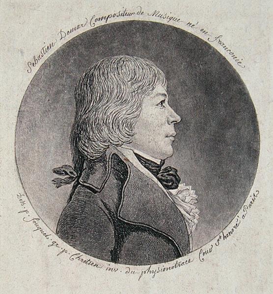 Sebastien Demar (1763-1832) gravada por Gilles-Louis Chretien (1754-1811) (gravura) de Jean (after) Fouquet