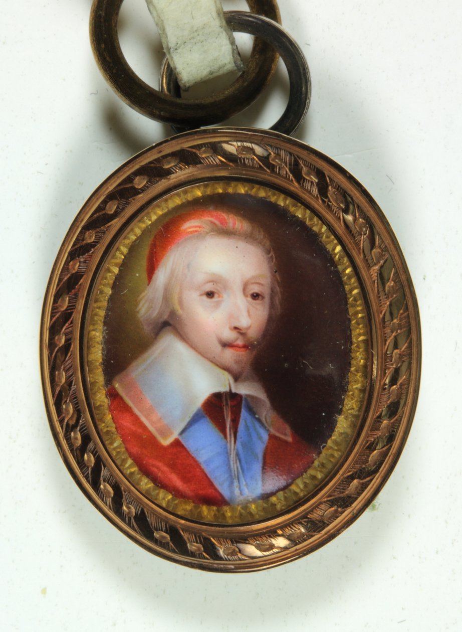 Armand-Jean Du Plessis, Cardeal, Duc De Richelieu (esmalte) de Jean (school of) Petitot