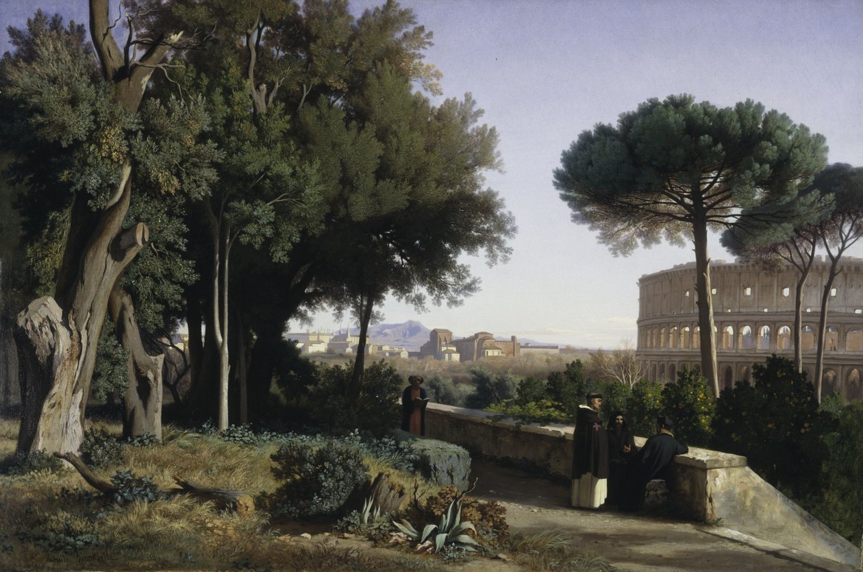 Coliseu visto do Palatino de Jean Achille Benouville