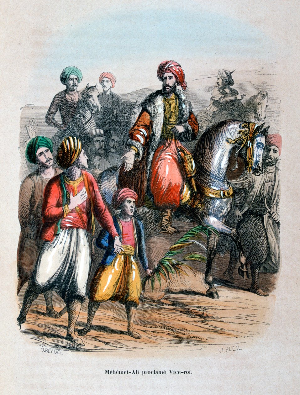 Mehmet Ali proclamou vice-rei, 1805 1847 de Jean Adolphe Beauce