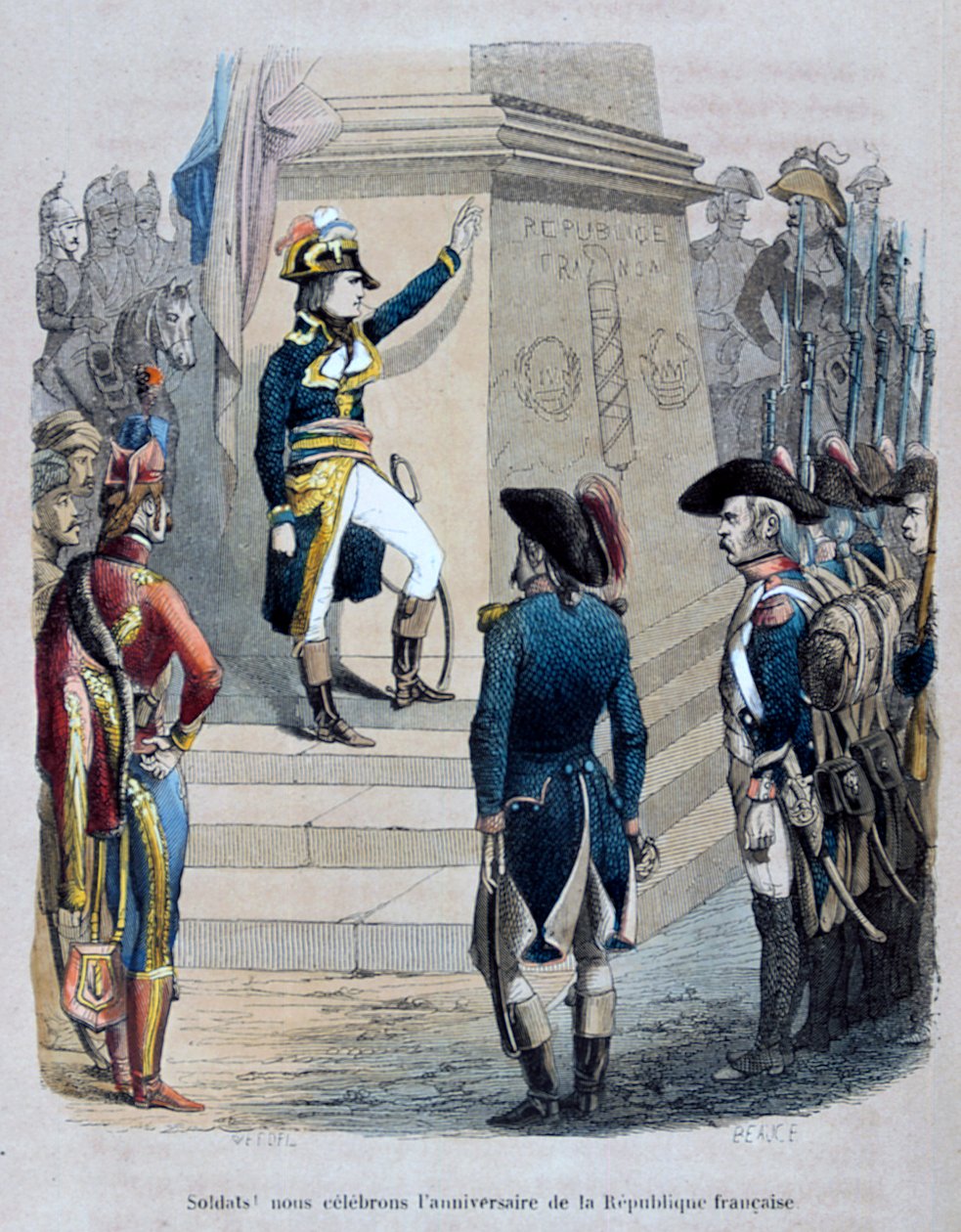 Napoleão no Egito, 1847. de Jean Adolphe Beauce