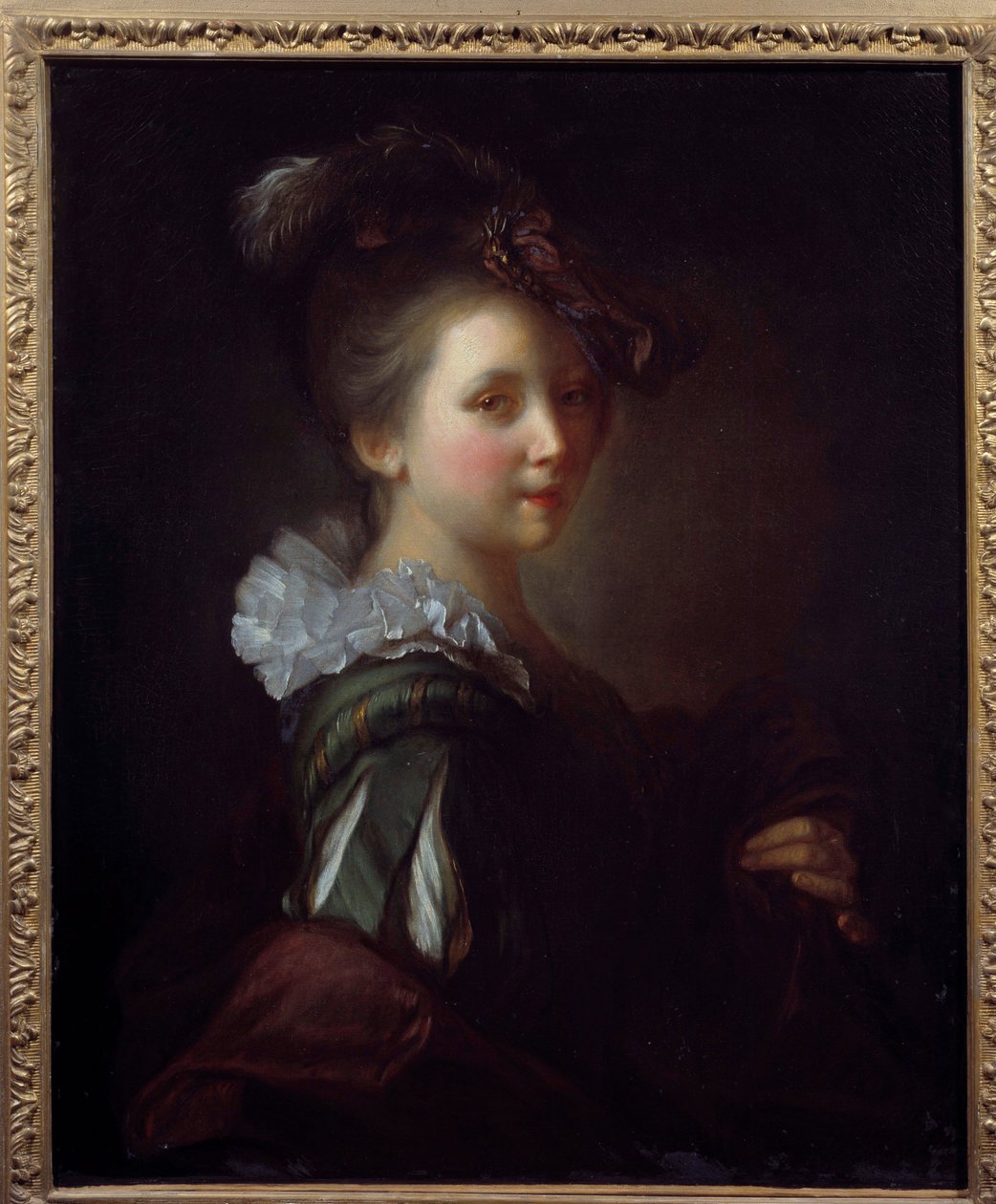 Retrato de Mulher Pintura de Jean Alexis Grimou (1680-1740) Toulouse do século XVIII, Musee des Augustins de Jean Alexis Grimou