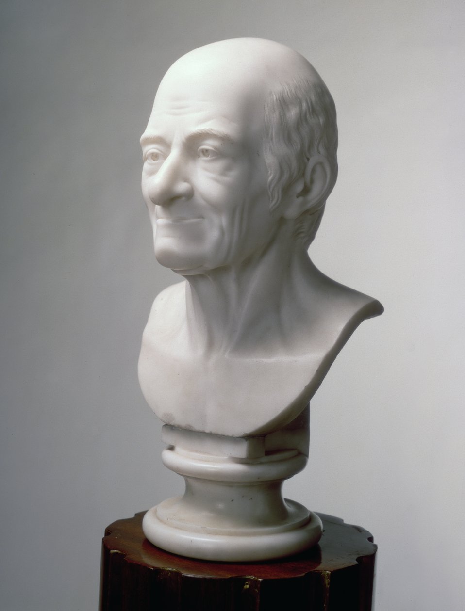 Busto de Voltaire, c.1770 (mármore) de Jean Antoine Houdon