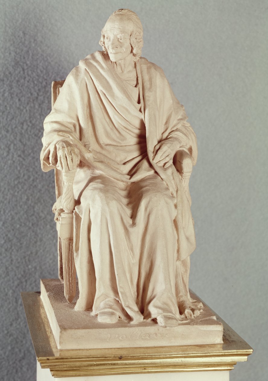 François Marie Arouet Voltaire (1694-1778) 1778 (mármore) de Jean Antoine Houdon