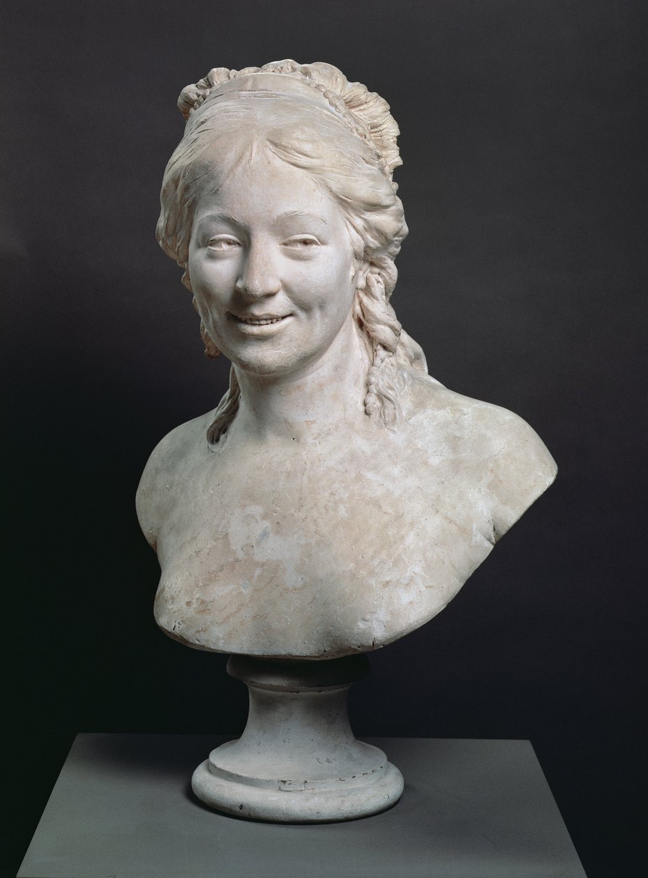 Busto de retrato de Madame Houdon, a esposa do artista, 1786 (gesso) de Jean Antoine Houdon