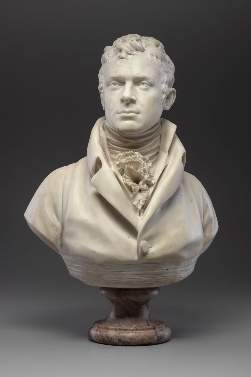 Robert Fulton, c.1804 (mármore) (ver também 140329 & 345579) de Jean Antoine Houdon