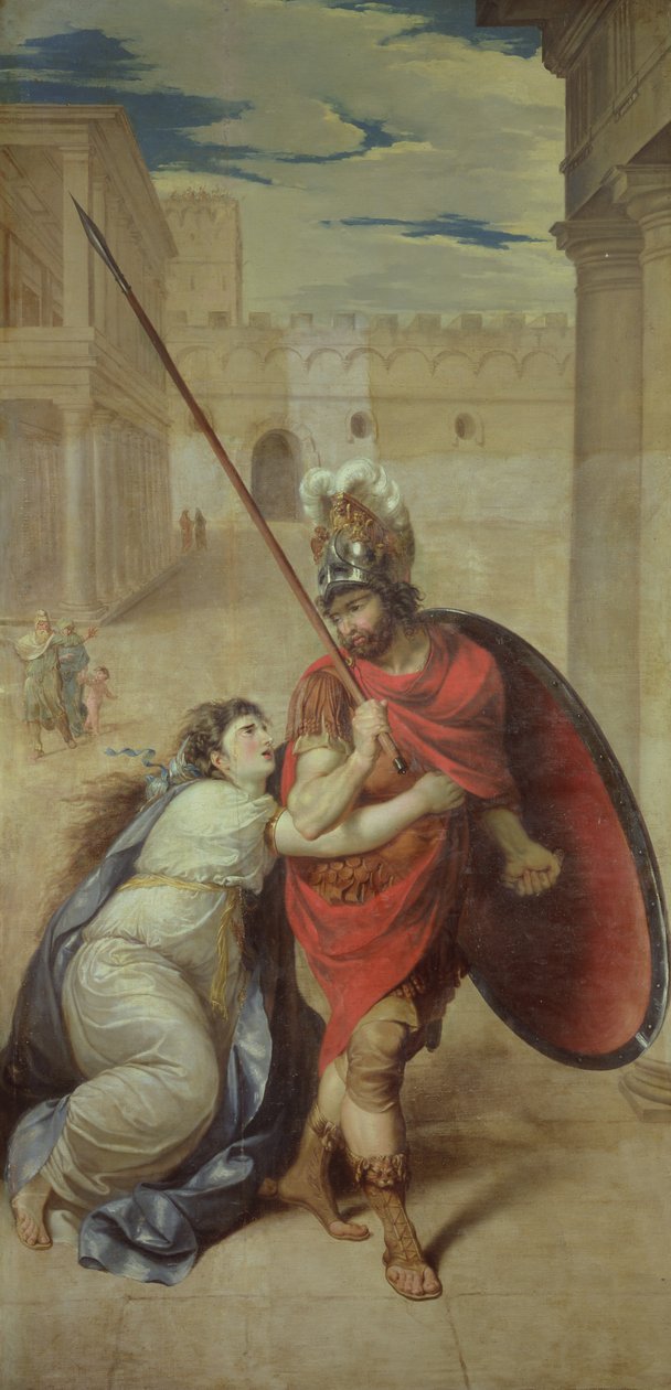 Adeus de Hector a Andrômaca de Jean Antoine Julien de Parme
