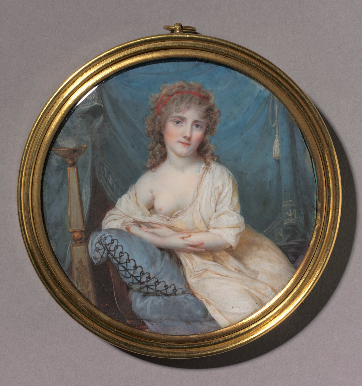 Retrato de uma mulher reclinada em um sofá, c. 1804 de Jean Antoine Laurent