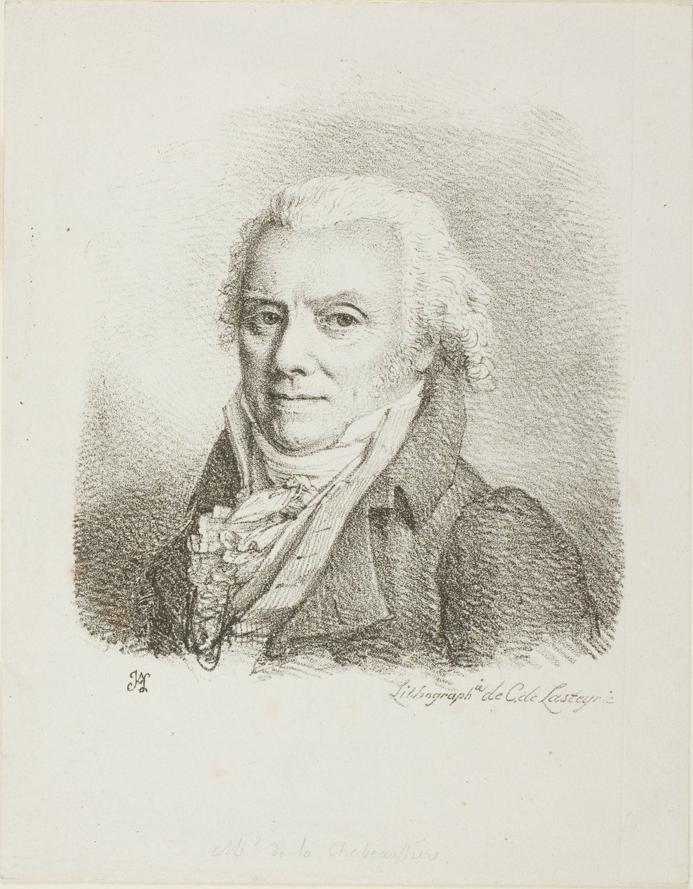 Auto-retrato com um casaco de pano escuro de Jean Antoine Laurent