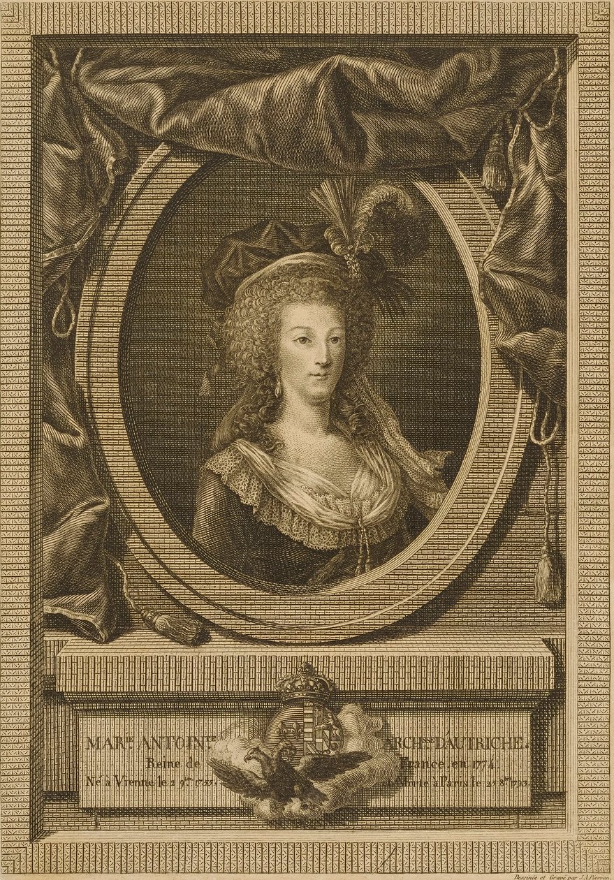 Maria Antonieta, duquesa da Áustria de Jean Antoine Pierron