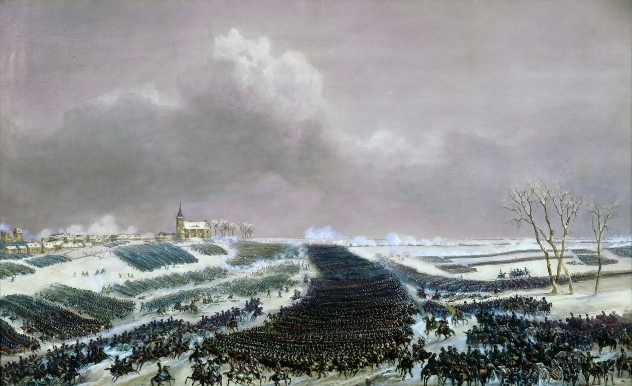 A Batalha de Preussisch-Eylau, em 8 de fevereiro de 1807 de Jean Antoine Simeon Fort