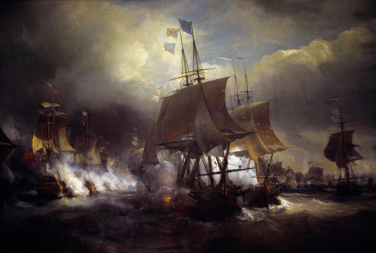 Guerra da Independência Americana: "Batalha naval d