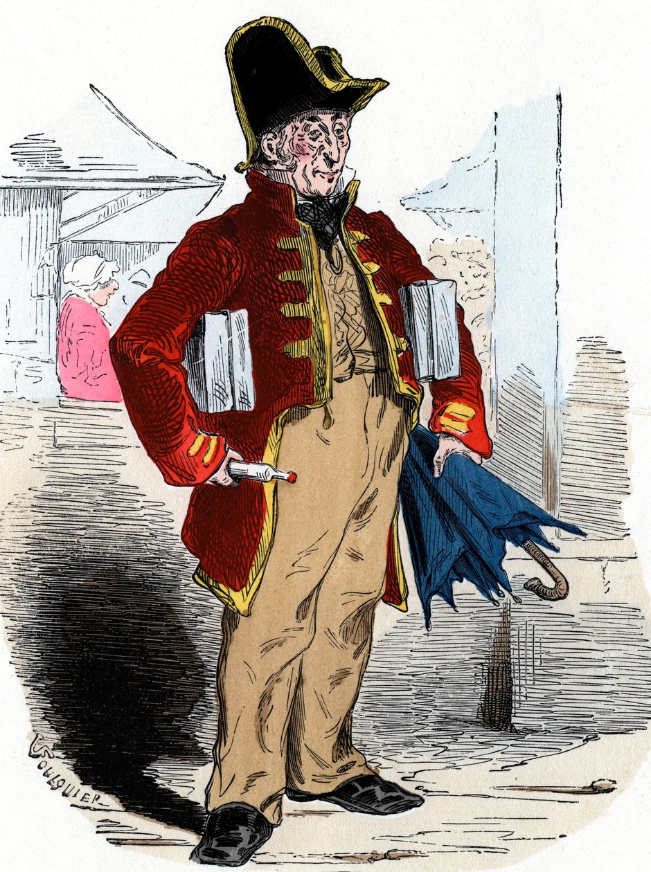 Homem que vende água de colónia de Jean Antoine Valentin Foulquier
