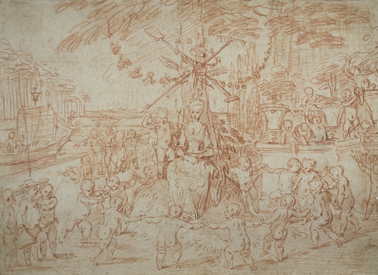 Alegoria da primavera, ou os jovens jardineiros de Jean Antoine Watteau